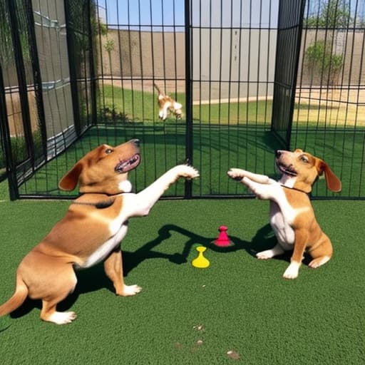  dos cachorros de perro hermoso jugando