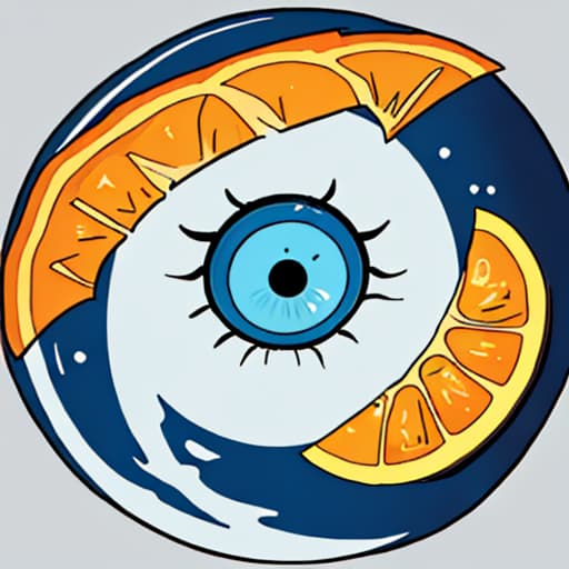  um planeta laranja com um olho