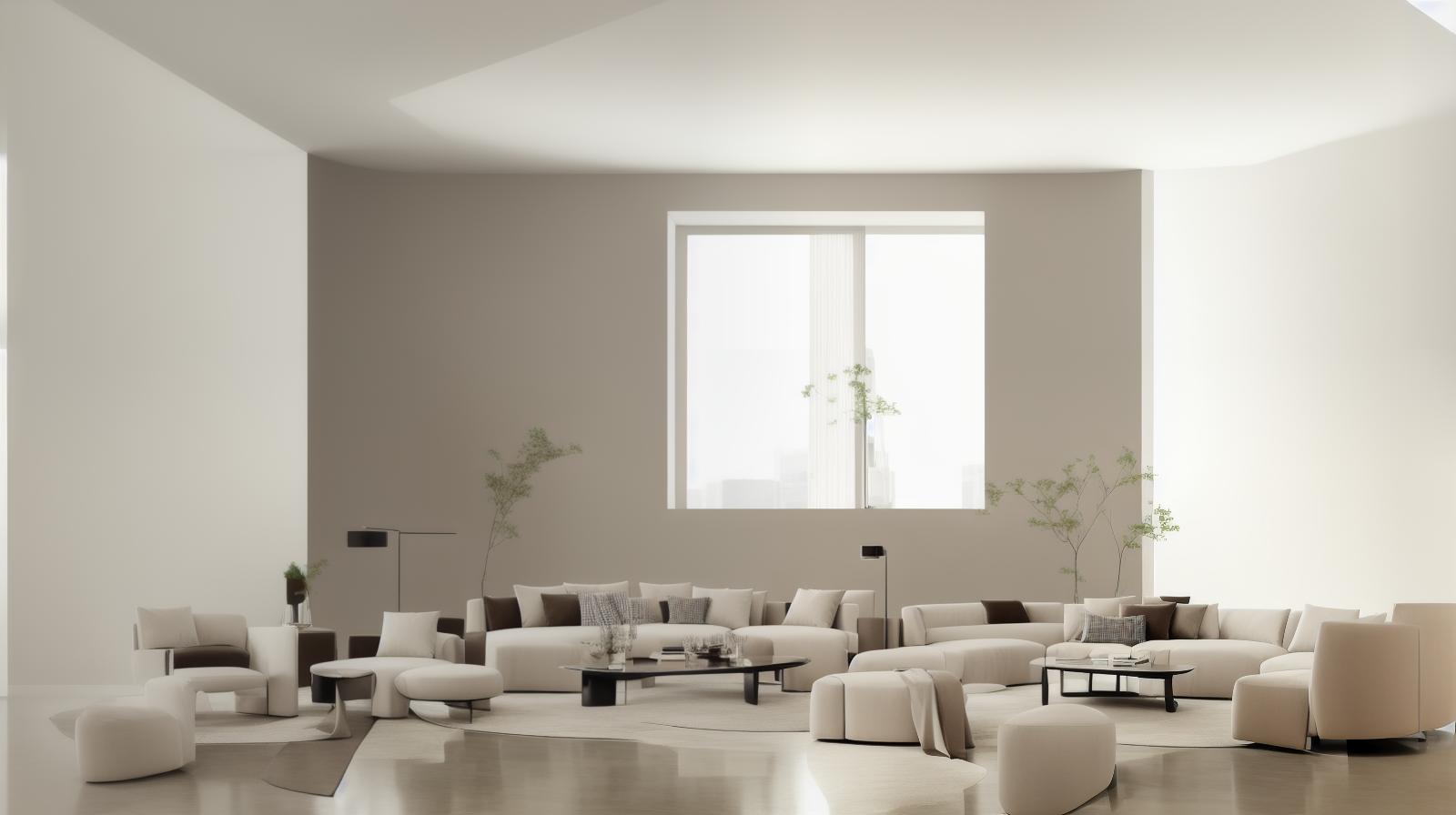  Generate an image of the room with furniture, that should be sleek, modern, and in harmony with the existing room design. Include a simple and elegant sofa, a minimalist coffee table, a contemporary armchair, and a stylish rug. The overall look should be clean, uncluttered, and inviting, enhancing the minimalist aesthetic of the room. hyperrealistic, full body, detailed clothing, highly detailed, cinematic lighting, stunningly beautiful, intricate, sharp focus, f/1. 8, 85mm, (centered image composition), (professionally color graded), ((bright soft diffused light)), volumetric fog, trending on instagram, trending on tumblr, HDR 4K, 8K