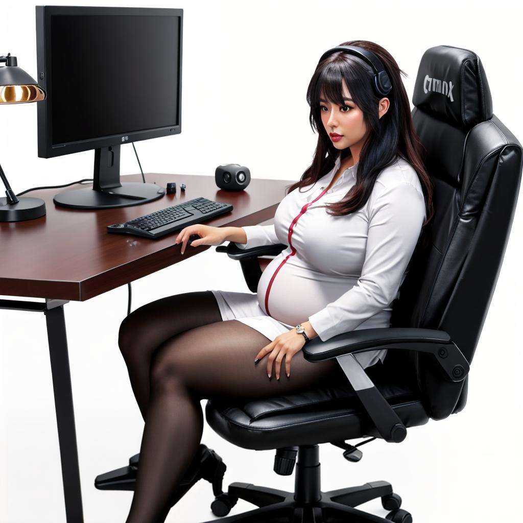  raccoon sitting in gaming chair front a computer on desktop, ((semi anthropomorphic)),(full body), tail, belly, sitting, fat, (chubby), (((white background))), solo, desktop, gaming chair, side view,  [[[clothes]]] hyperrealistic, full body, detailed clothing, highly detailed, cinematic lighting, stunningly beautiful, intricate, sharp focus, f/1. 8, 85mm, (centered image composition), (professionally color graded), ((bright soft diffused light)), volumetric fog, trending on instagram, trending on tumblr, HDR 4K, 8K