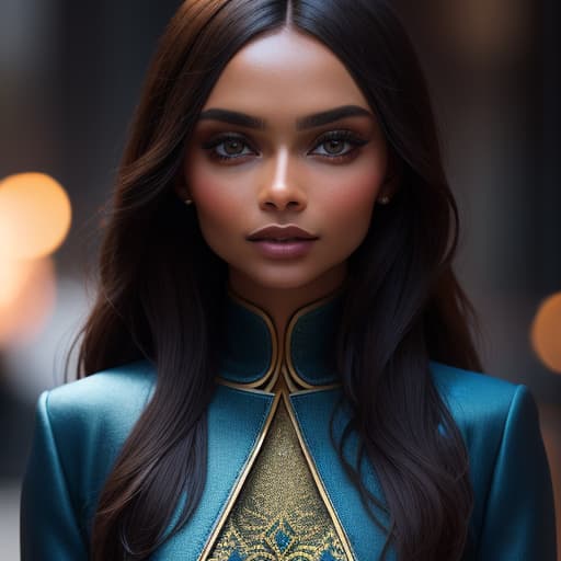  (:1.4), (:1.4), (wearing  and : 1.4) ,Afshan Azad,astic look,blue and bronze short , clroom, large bust, age,high heels, , masterpiece, (detailed face), (detailed clothes), f/1.4, ISO 200, 1/160s, 4K, unedited, symmetrical balance, in-frame, masterpiece, perfect lighting, (beautiful face), (detailed face), (detailed clothes), 1 , (woman), 4K, ultrarealistic, unedited, symmetrical balance, in-frame
