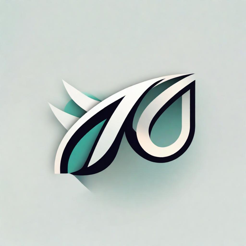  abstract brand logo simple modern and cool HKJCVIEW app icon,white, hidden racing related image inside icon