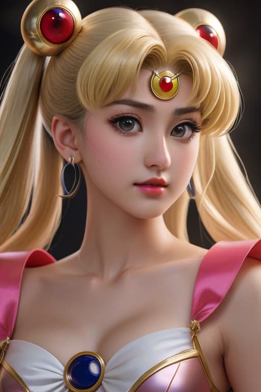  Sailor moon, raw photo, realism, 4k, high details