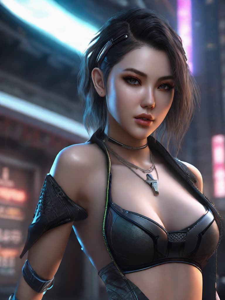  ultra-realistic, girl, grabbing,,, no clothes, masterbaiting, 1 girl,  heavy eyeliner, cyberpunk, character design, idol, perfect face, full body,