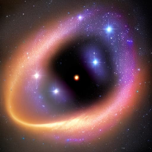  galaxy near a black hole