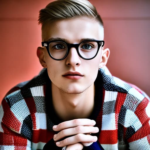 portrait+ style czech homosexual queer twink blonde very cute dude face