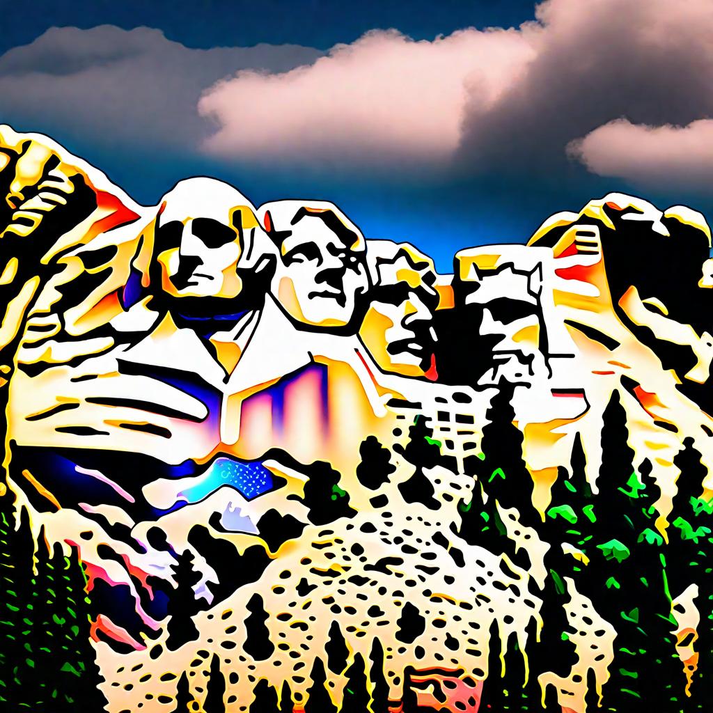  mount rushmore hyperrealistic, full body, detailed clothing, highly detailed, cinematic lighting, stunningly beautiful, intricate, sharp focus, f/1. 8, 85mm, (centered image composition), (professionally color graded), ((bright soft diffused light)), volumetric fog, trending on instagram, trending on tumblr, HDR 4K, 8K