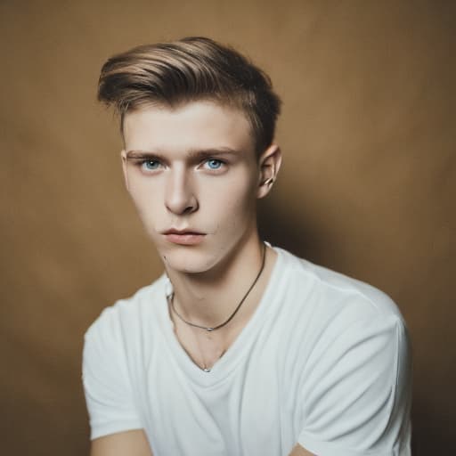 portrait+ style czech homosexual twink blonde very cute dude face