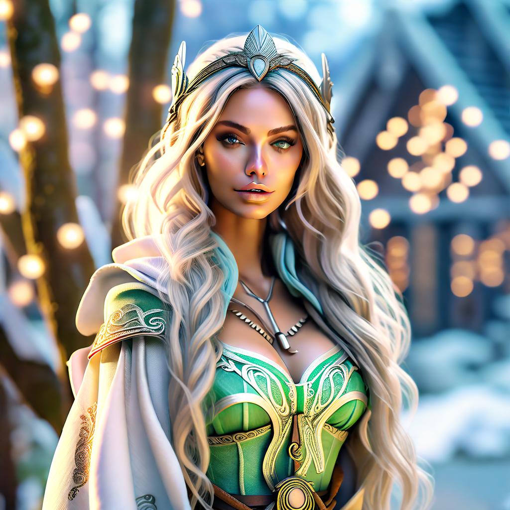  Draw me a village elf girl. hyperrealistic, full body, detailed clothing, highly detailed, cinematic lighting, stunningly beautiful, intricate, sharp focus, f/1. 8, 85mm, (centered image composition), (professionally color graded), ((bright soft diffused light)), volumetric fog, trending on instagram, trending on tumblr, HDR 4K, 8K