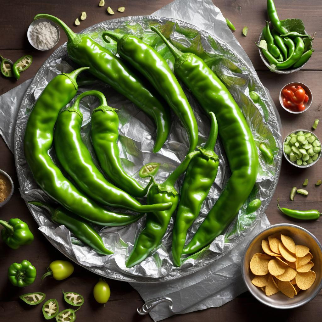  hyperrealistic art Green Chile fun cycle with children, feel happy, tasty silver paper, games for kids. . extremely high-resolution details, photographic, realism pushed to extreme, fine texture, incredibly lifelike