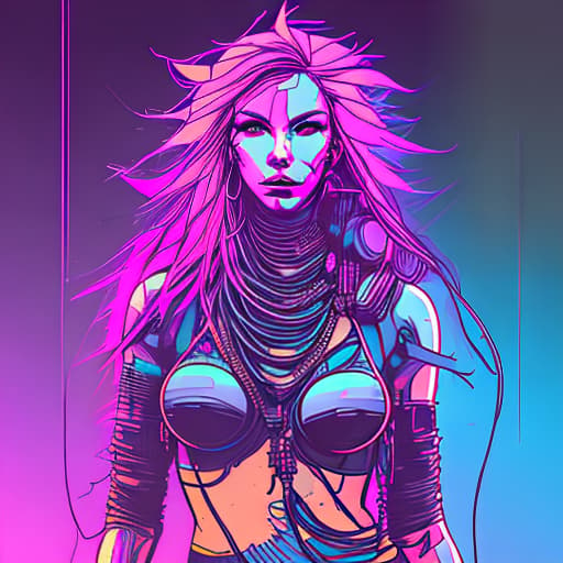 nvinkpunk psytrance woman