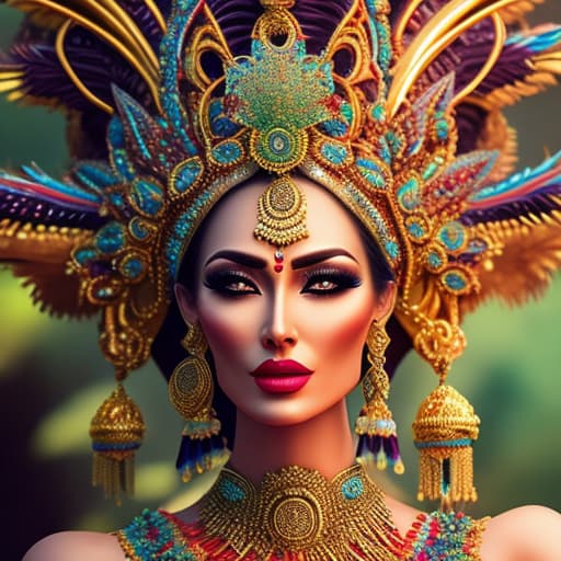  Mexican Goddess hyperrealistic, full body, detailed clothing, highly detailed, cinematic lighting, stunningly beautiful, intricate, sharp focus, f/1. 8, 85mm, (centered image composition), (professionally color graded), ((bright soft diffused light)), volumetric fog, trending on instagram, trending on tumblr, HDR 4K, 8K