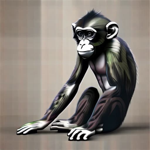  Create a realistic Monkey