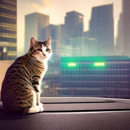 nvinkpunk Realistic image of a cat wearing headphones and reading glasses while riding a bus. hyperrealistic, full body, detailed clothing, highly detailed, cinematic lighting, stunningly beautiful, intricate, sharp focus, f/1. 8, 85mm, (centered image composition), (professionally color graded), ((bright soft diffused light)), volumetric fog, trending on instagram, trending on tumblr, HDR 4K, 8K