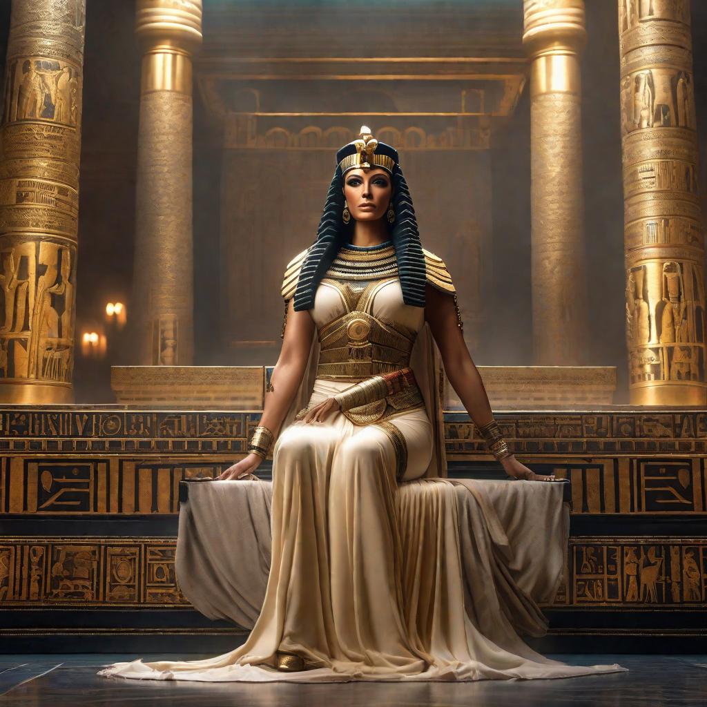  Where is Cleopatra's tomb hyperrealistic, full body, detailed clothing, highly detailed, cinematic lighting, stunningly beautiful, intricate, sharp focus, f/1. 8, 85mm, (centered image composition), (professionally color graded), ((bright soft diffused light)), volumetric fog, trending on instagram, trending on tumblr, HDR 4K, 8K