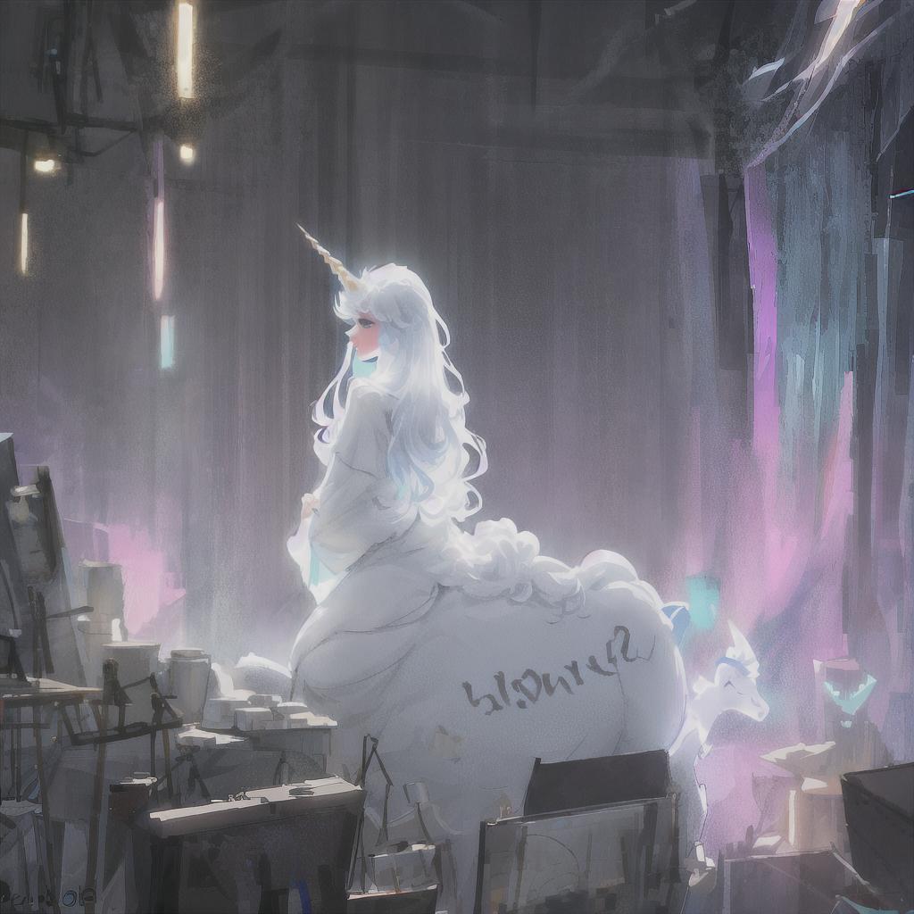 Unicorn, Cute baby Unicorn, Pixar style hyperrealistic, full body, detailed clothing, highly detailed, cinematic lighting, stunningly beautiful, intricate, sharp focus, f/1. 8, 85mm, (centered image composition), (professionally color graded), ((bright soft diffused light)), volumetric fog, trending on instagram, trending on tumblr, HDR 4K, 8K