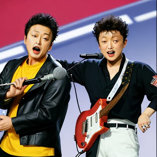  Akira Nakamori Singing with Edison Chen ，