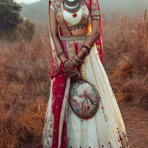 analog style Indian girl hyperrealistic, full body, detailed clothing, highly detailed, cinematic lighting, stunningly beautiful, intricate, sharp focus, f/1. 8, 85mm, (centered image composition), (professionally color graded), ((bright soft diffused light)), volumetric fog, trending on instagram, trending on tumblr, HDR 4K, 8K