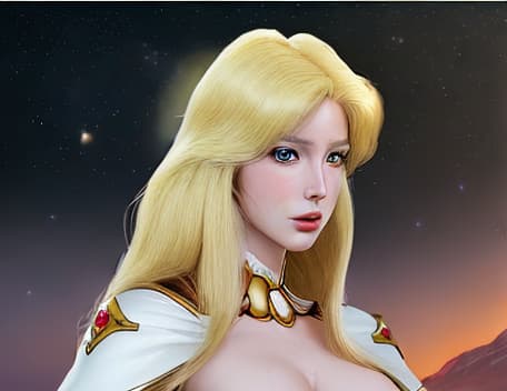  taking inspiration from the Lady Oscar anime, create the character in a realistic digital version