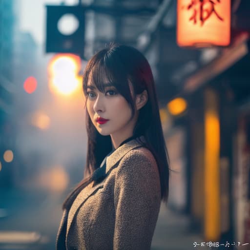  A beautiful Japanese girl hyperrealistic, full body, detailed clothing, highly detailed, cinematic lighting, stunningly beautiful, intricate, sharp focus, f/1. 8, 85mm, (centered image composition), (professionally color graded), ((bright soft diffused light)), volumetric fog, trending on instagram, trending on tumblr, HDR 4K, 8K