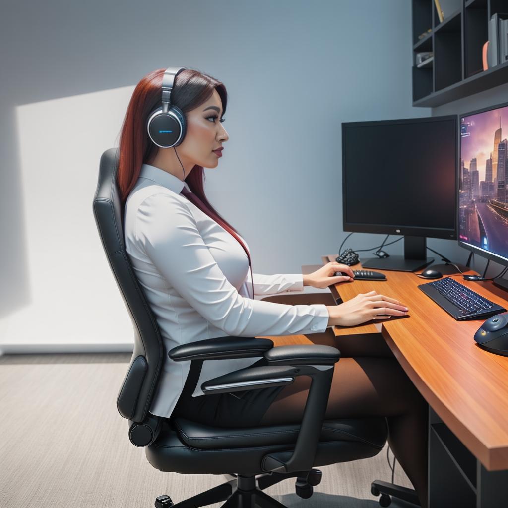  raccoon sitting in gaming chair front a computer on desktop, ((semi anthropomorphic)),(full body), tail, belly, sitting, fat, (chubby), (((white background))), solo, desktop, gaming chair, side view,  [[[clothes]]] hyperrealistic, full body, detailed clothing, highly detailed, cinematic lighting, stunningly beautiful, intricate, sharp focus, f/1. 8, 85mm, (centered image composition), (professionally color graded), ((bright soft diffused light)), volumetric fog, trending on instagram, trending on tumblr, HDR 4K, 8K