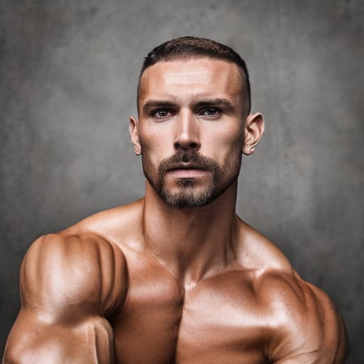 portrait+ style russian queer fitness model very cute dilf dude face