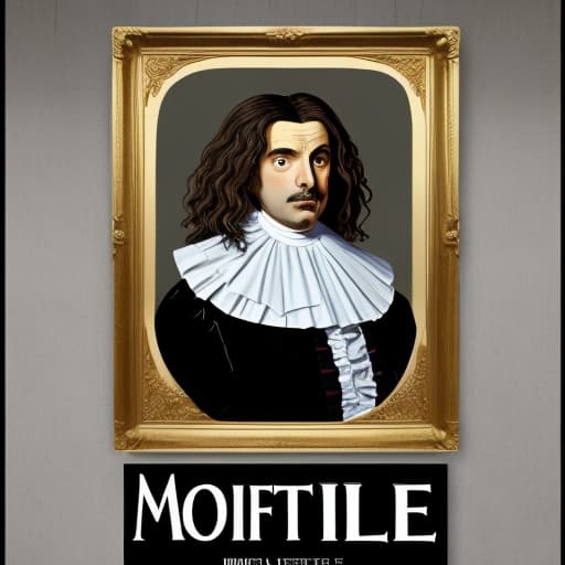  Create a dramatic poster of the play Tartuffe by moliere