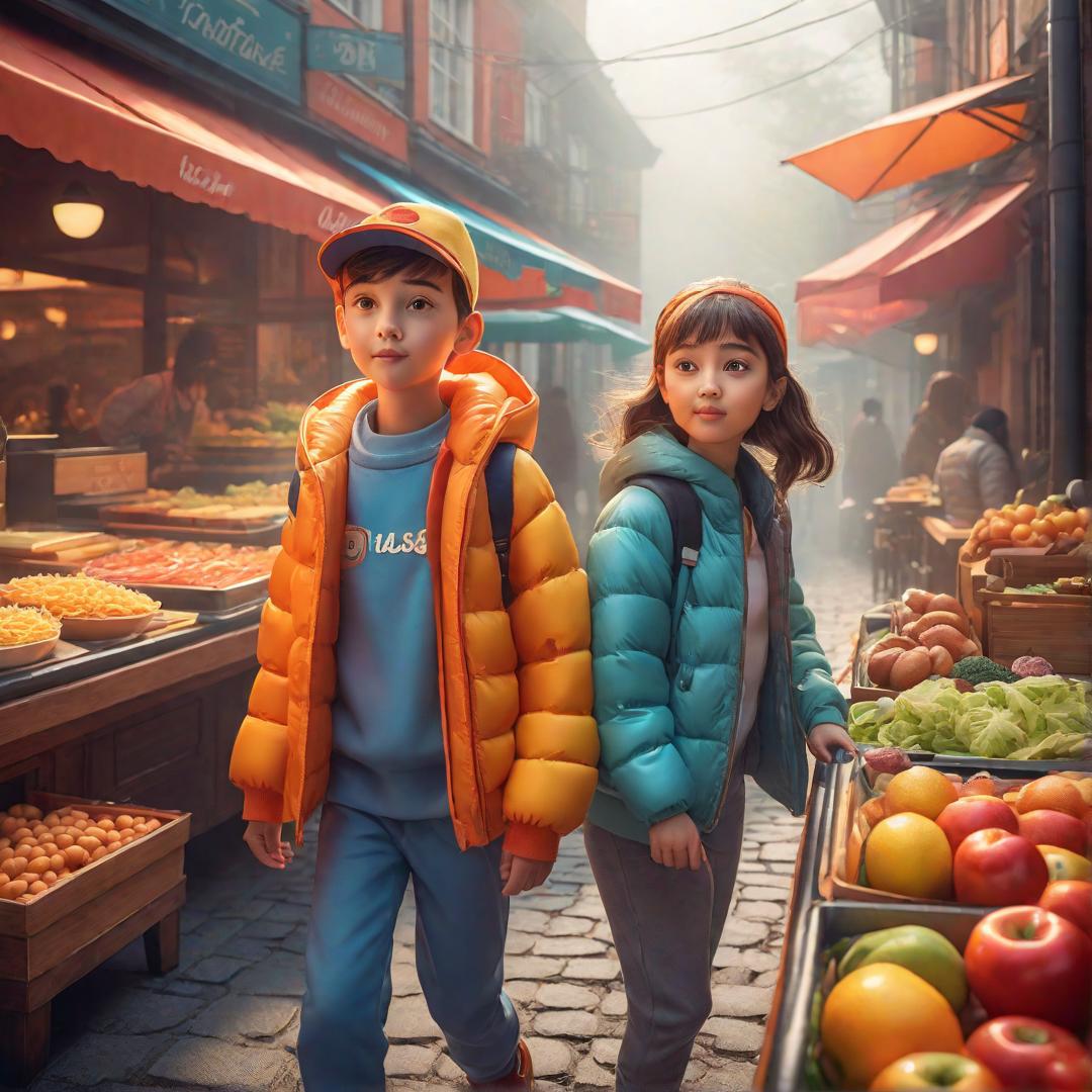  kids illustration, food, cartoon style, lines, low detail, vivid color hyperrealistic, full body, detailed clothing, highly detailed, cinematic lighting, stunningly beautiful, intricate, sharp focus, f/1. 8, 85mm, (centered image composition), (professionally color graded), ((bright soft diffused light)), volumetric fog, trending on instagram, trending on tumblr, HDR 4K, 8K