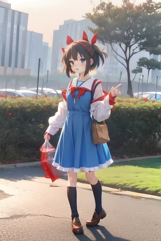  Cirno, Megumin cosplay, Ghibli style