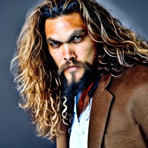 portrait+ style jason momoa queer face