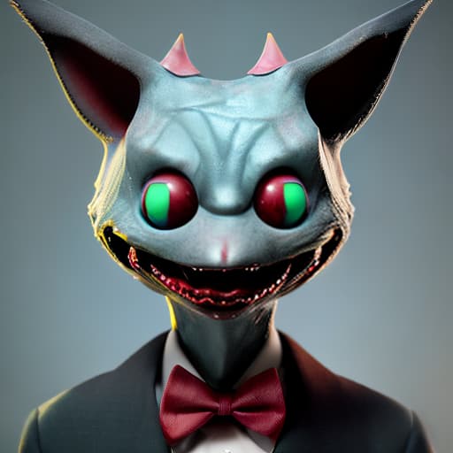 redshift style Alastor image Hazbin Hotel