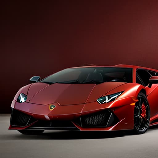  un negro con el pelo rojo con un Lamborghini