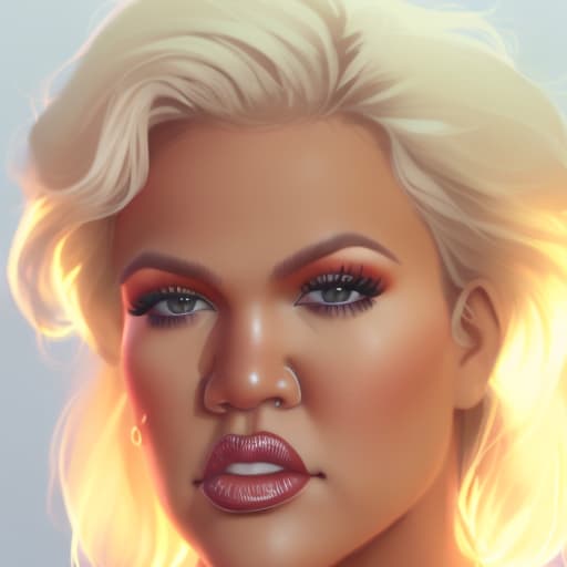 portrait+ style khloe kardashian queer face