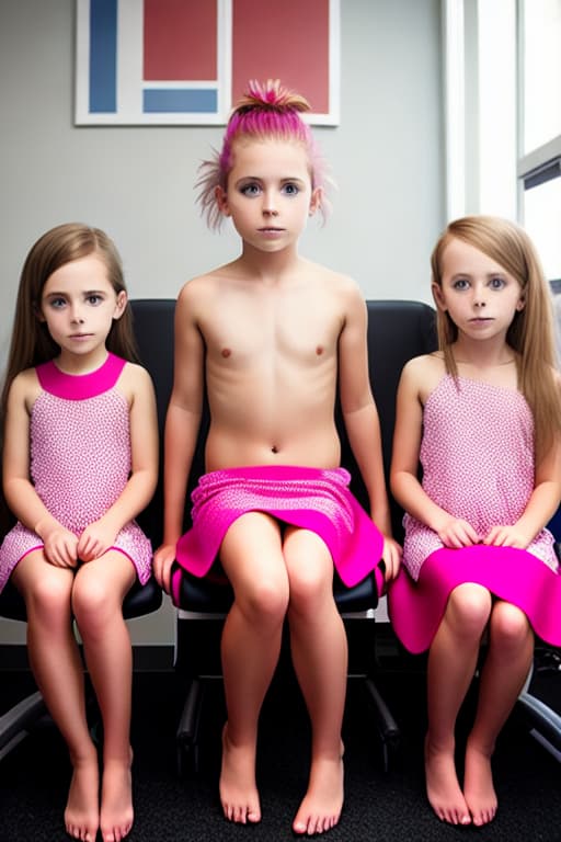 modelshoot style A amber haired youngest tiny middle   wearing nothing sitting  in a gyno examination table with her    open and a pink  inside of her hairless 