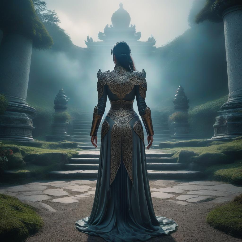  The Well of Eternity Tzincha hyperrealistic, full body, detailed clothing, highly detailed, cinematic lighting, stunningly beautiful, intricate, sharp focus, f/1. 8, 85mm, (centered image composition), (professionally color graded), ((bright soft diffused light)), volumetric fog, trending on instagram, trending on tumblr, HDR 4K, 8K