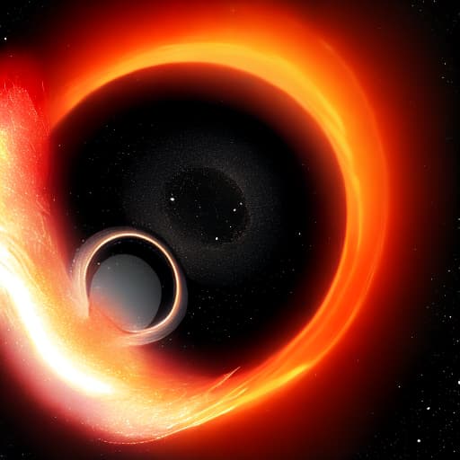  black hole eating a star