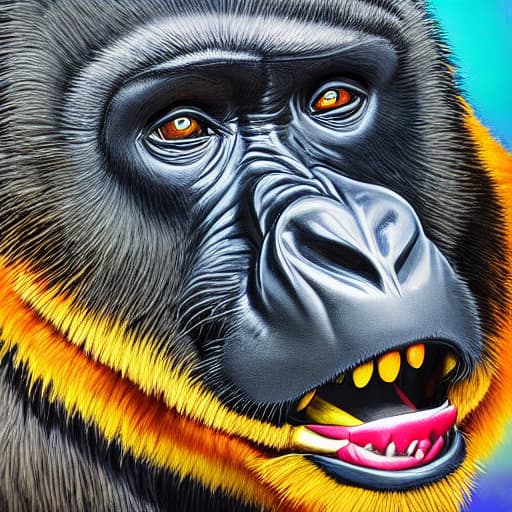  gorilla tag Blacky vr hyperrealistic, full body, detailed clothing, highly detailed, cinematic lighting, stunningly beautiful, intricate, sharp focus, f/1. 8, 85mm, (centered image composition), (professionally color graded), ((bright soft diffused light)), volumetric fog, trending on instagram, trending on tumblr, HDR 4K, 8K