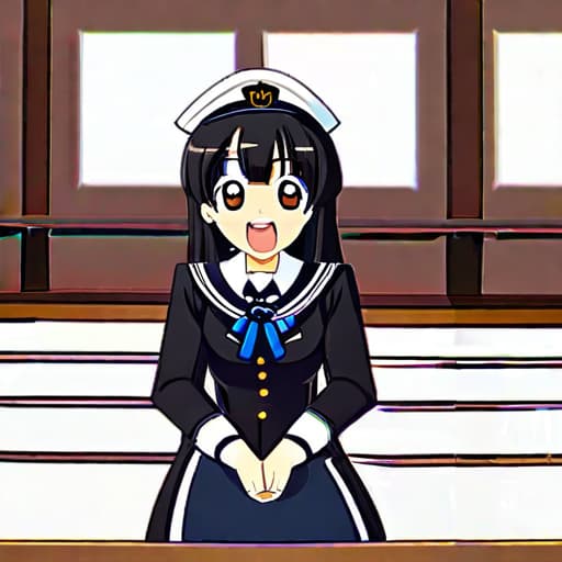  masterpiece, best quality, yuri, smiling, flushed, standing, long hair, twintail, black hair, brown hair, brown eyes, big eyes, slant eyes, wheatish skin, shiny skin, fair skin, short, tall, slim, sailor uniform, blush, cute face, japanese, in the classroom, in the evening, cute, anime, full body shot hyperrealistic, full body, detailed clothing, highly detailed, cinematic lighting, stunningly beautiful, intricate, sharp focus, f/1. 8, 85mm, (centered image composition), (professionally color graded), ((bright soft diffused light)), volumetric fog, trending on instagram, trending on tumblr, HDR 4K, 8K