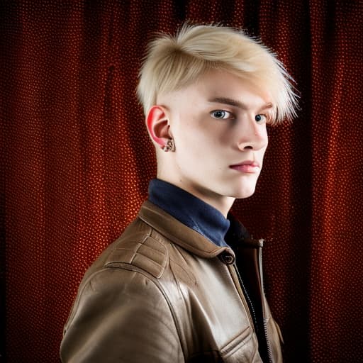 portrait+ style czech homosexual queer twink blonde very cute dude face