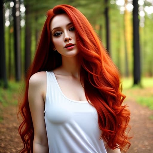  , large s, long hair, redhead, fox 