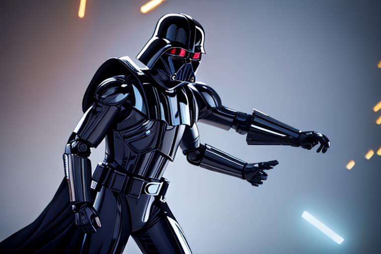  Robot dearth Vader hyperrealistic, full body, detailed clothing, highly detailed, cinematic lighting, stunningly beautiful, intricate, sharp focus, f/1. 8, 85mm, (centered image composition), (professionally color graded), ((bright soft diffused light)), volumetric fog, trending on instagram, trending on tumblr, HDR 4K, 8K