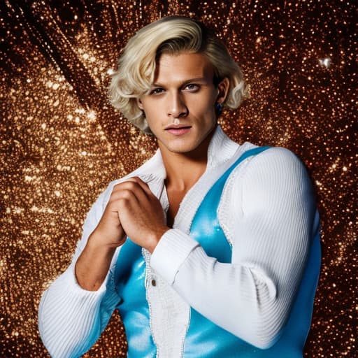 portrait+ style Russian queer strictly come Dancing condensant blonde hunk dude face