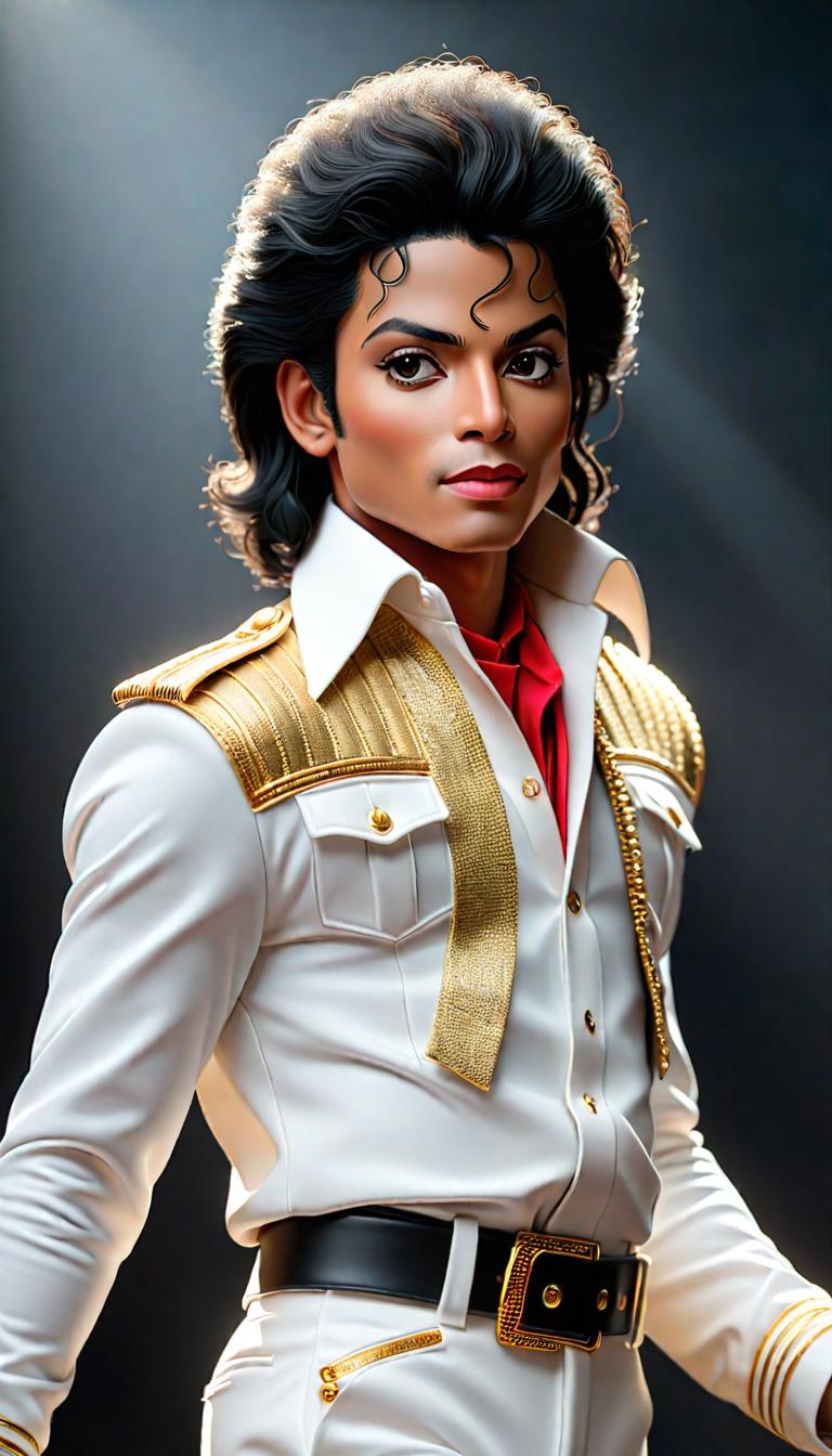  Professional 3D model of Michael Jackson spinning . Rendered with Octane, the model is highly detailed,dramatic lighting. hyperrealistic, full body, detailed clothing, highly detailed, cinematic lighting, stunningly beautiful, intricate, sharp focus, f/1. 8, 85mm, (centered image composition), (professionally color graded), ((bright soft diffused light)), volumetric fog, trending on instagram, trending on tumblr, HDR 4K, 8K