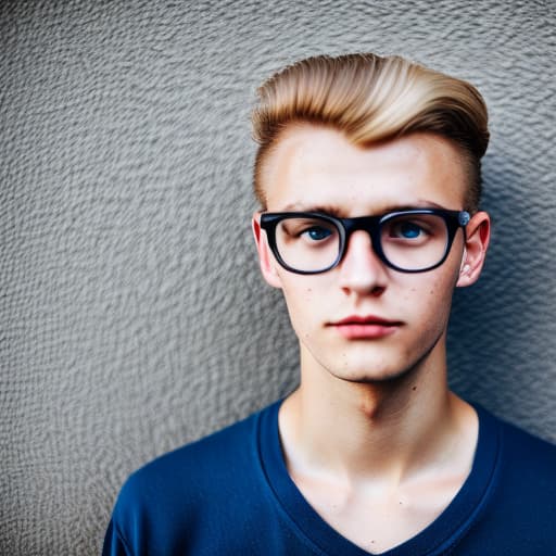 portrait+ style czech homosexual twink blonde very cute dude face