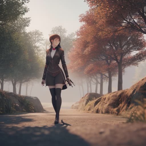  a beautiful anime girl hyperrealistic, full body, detailed clothing, highly detailed, cinematic lighting, stunningly beautiful, intricate, sharp focus, f/1. 8, 85mm, (centered image composition), (professionally color graded), ((bright soft diffused light)), volumetric fog, trending on instagram, trending on tumblr, HDR 4K, 8K