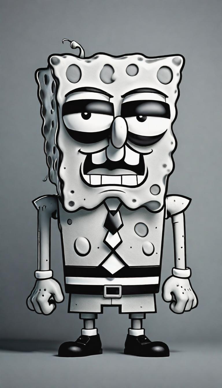  Minimalist tattoo style depiction of SpongeBob angry, using simple and powerful black or grey lines on a light, solid color background. hyperrealistic, full body, detailed clothing, highly detailed, cinematic lighting, stunningly beautiful, intricate, sharp focus, f/1. 8, 85mm, (centered image composition), (professionally color graded), ((bright soft diffused light)), volumetric fog, trending on instagram, trending on tumblr, HDR 4K, 8K