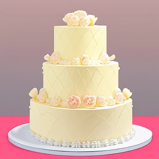  Two tier butter cream cake