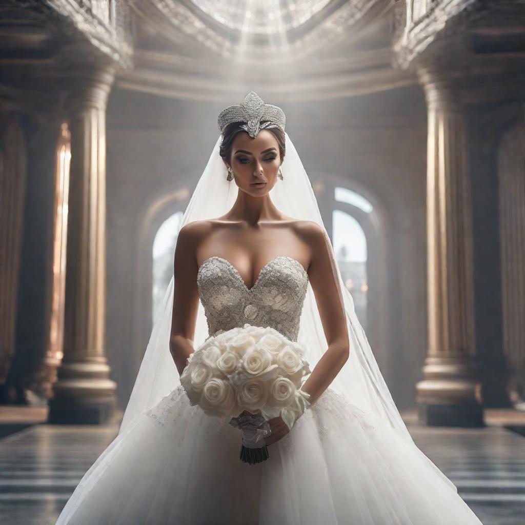  Como seria una boda entre una humana y un extraterrestre hyperrealistic, full body, detailed clothing, highly detailed, cinematic lighting, stunningly beautiful, intricate, sharp focus, f/1. 8, 85mm, (centered image composition), (professionally color graded), ((bright soft diffused light)), volumetric fog, trending on instagram, trending on tumblr, HDR 4K, 8K