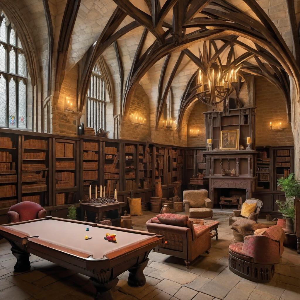  Ancient Castle Leisure Room,Hogwarts School of Witchcraft and Wizardry,Used for secret club activities