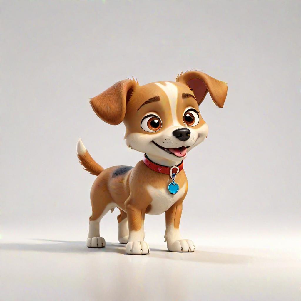  on white background a professional cartoon character of a a cartoon character of a dog brown small dog, full body shot, mascot, (white solid background:1.2), clean background, (4k, best quality, masterpiece:1.2), ultrahigh res, highly detailed, sharp focus, (perfect image composition), <lora:StickersRedmond:1>